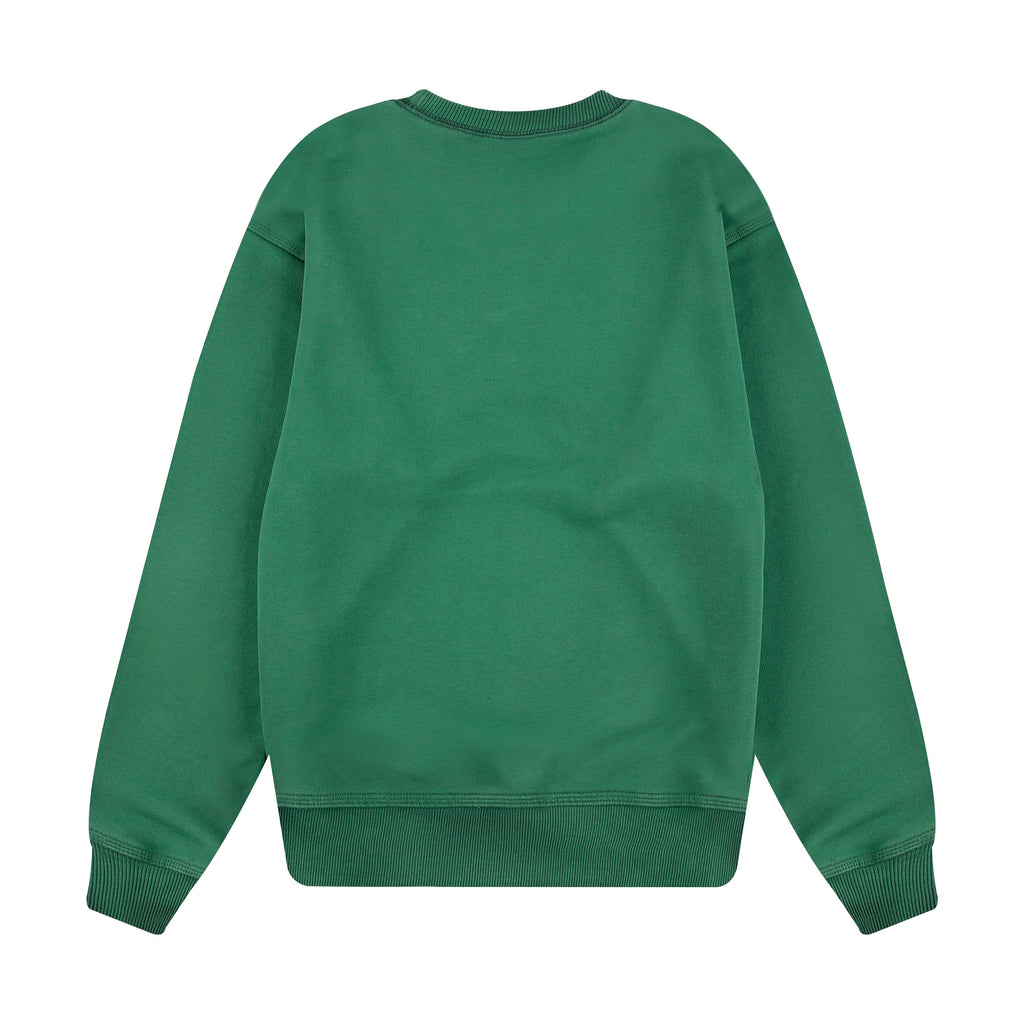 "super kid" crewneck green
