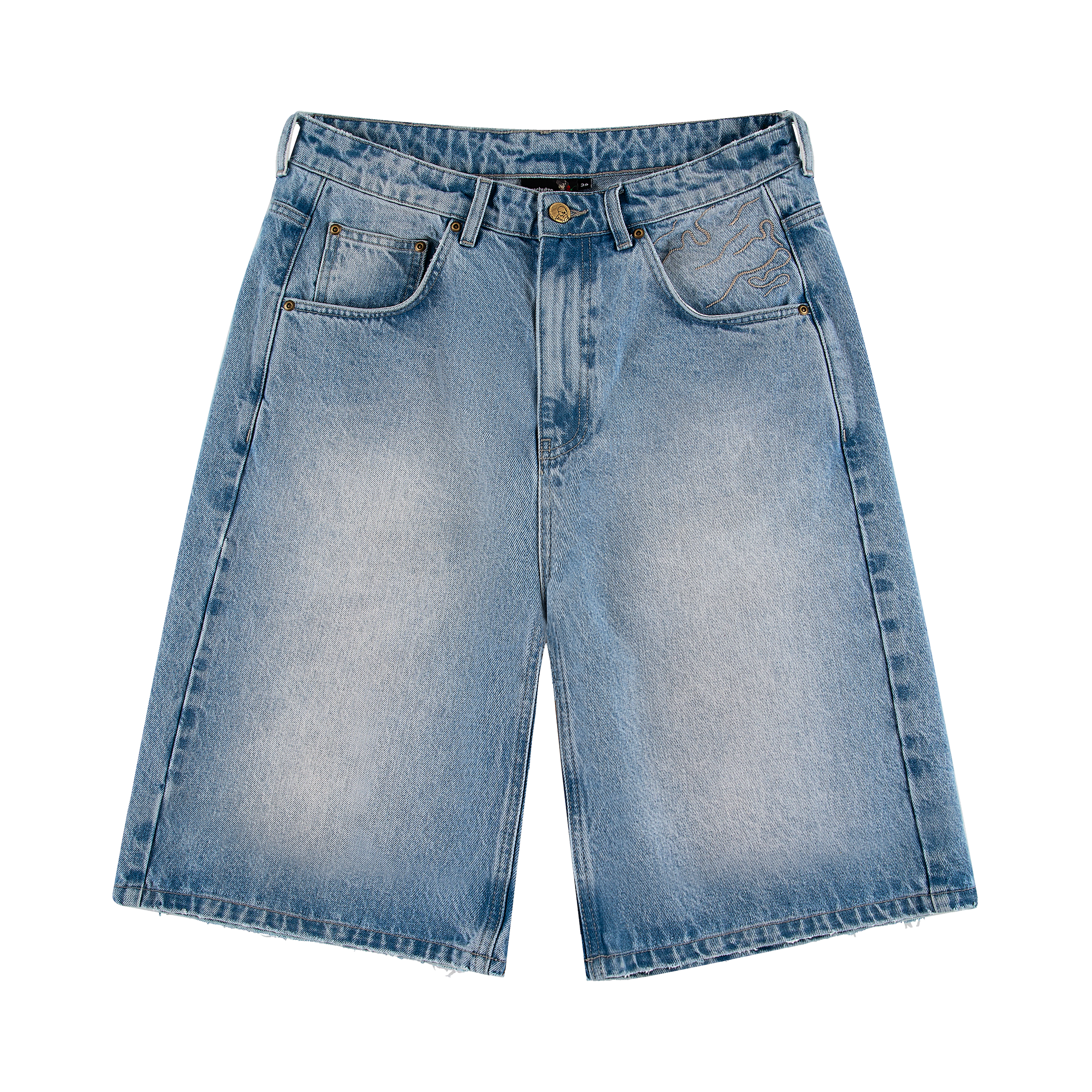 "yasmin v3" Jorts blue updated fit