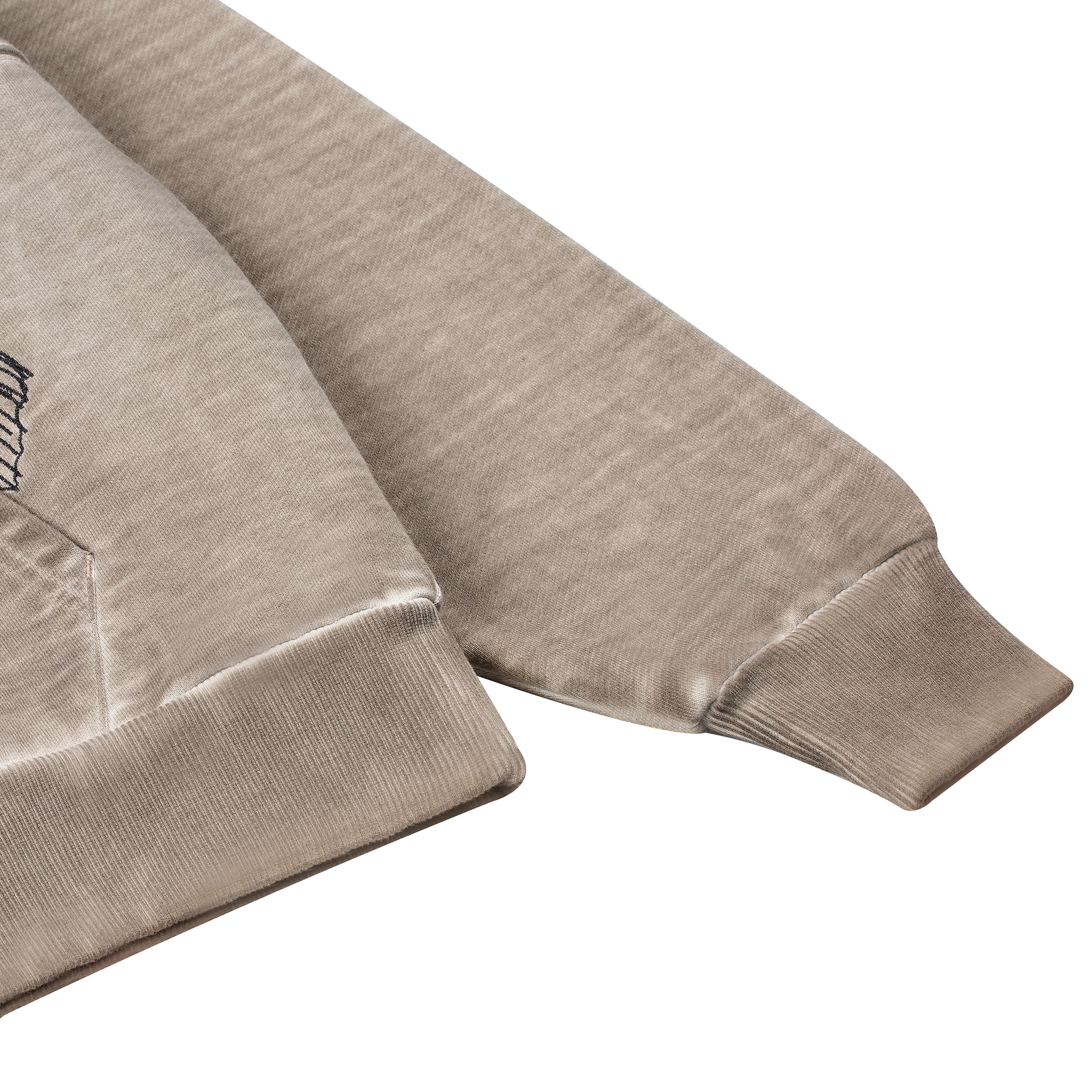 "sashiko v2" Hoodie light grey