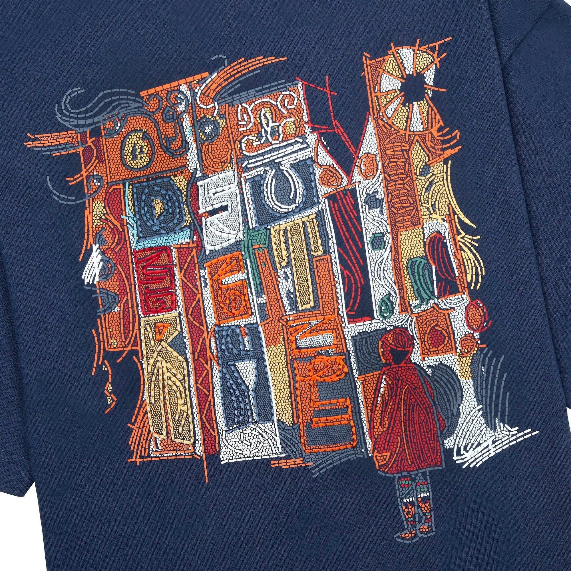 "mosaic" T Shirt navy