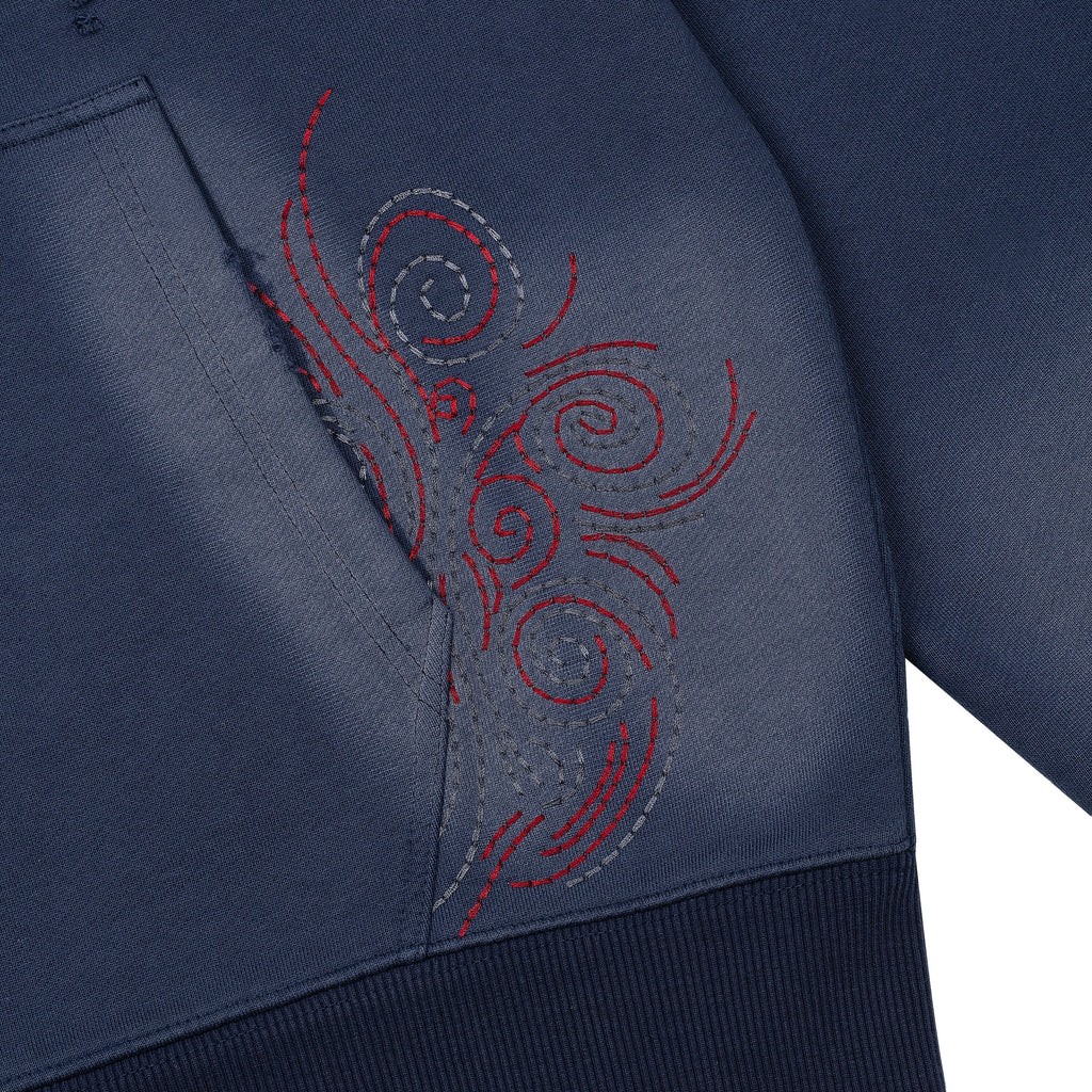 "mosaic" Zip Up Navy