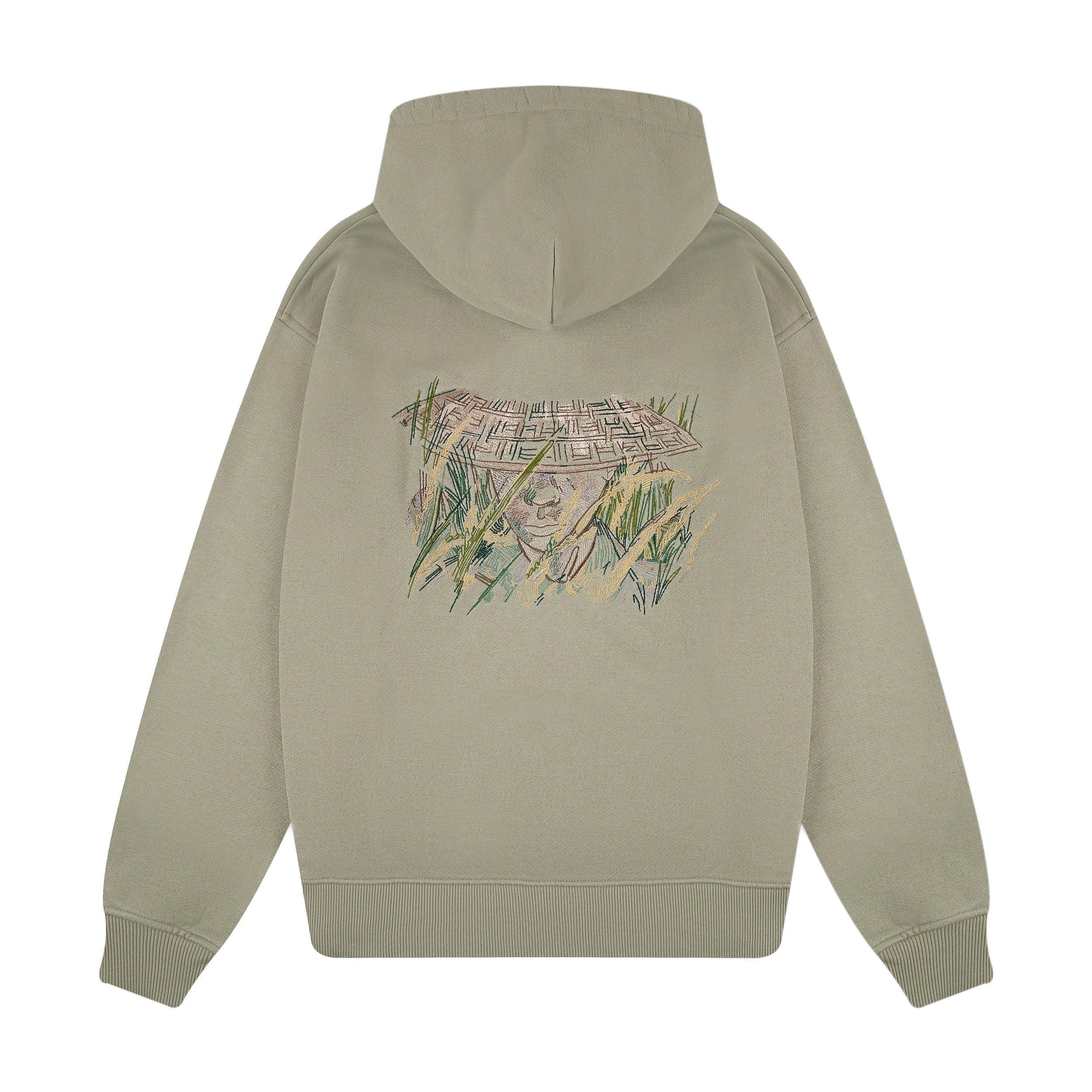 "lotus" Zip Up khaki