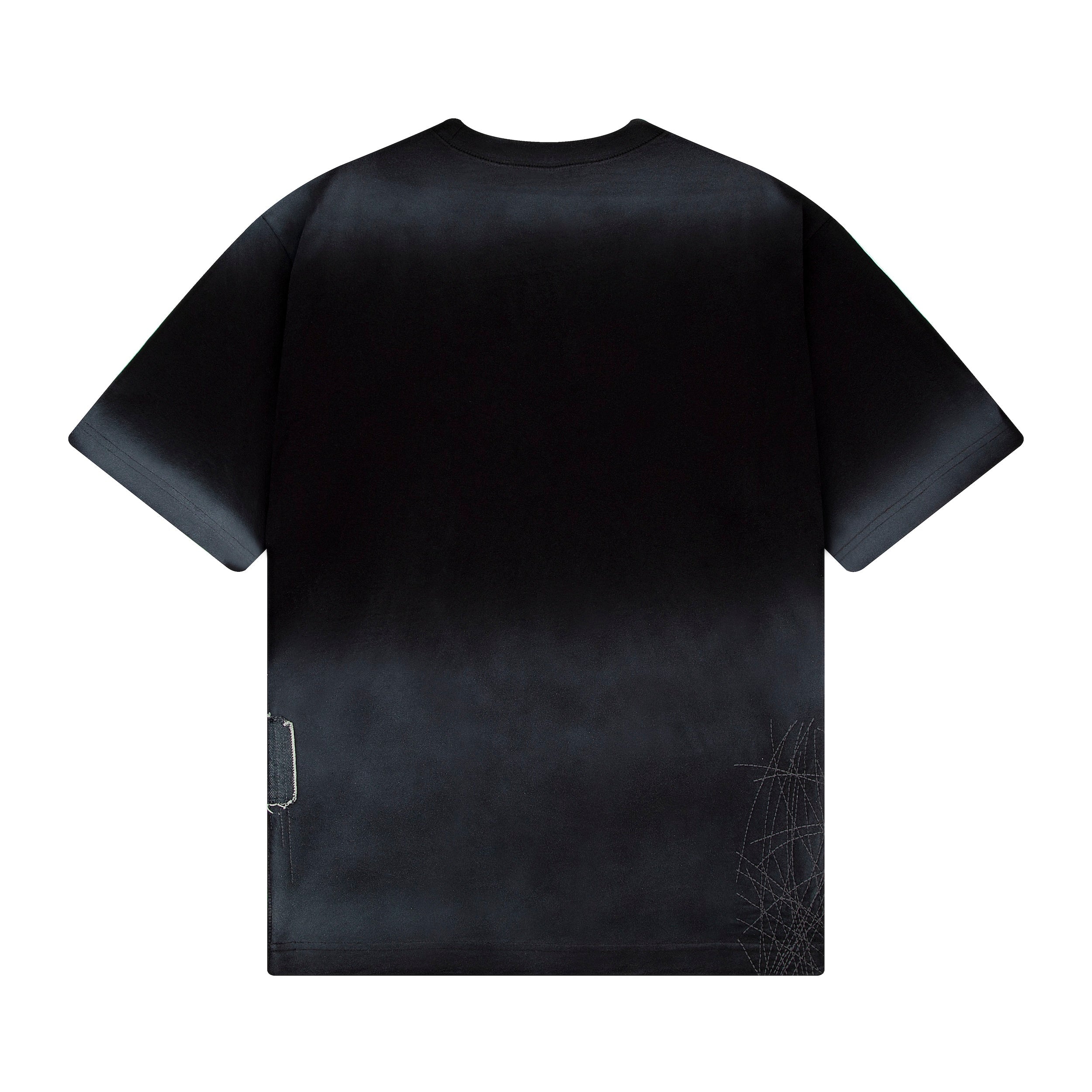 "sashiko" T Shirt black