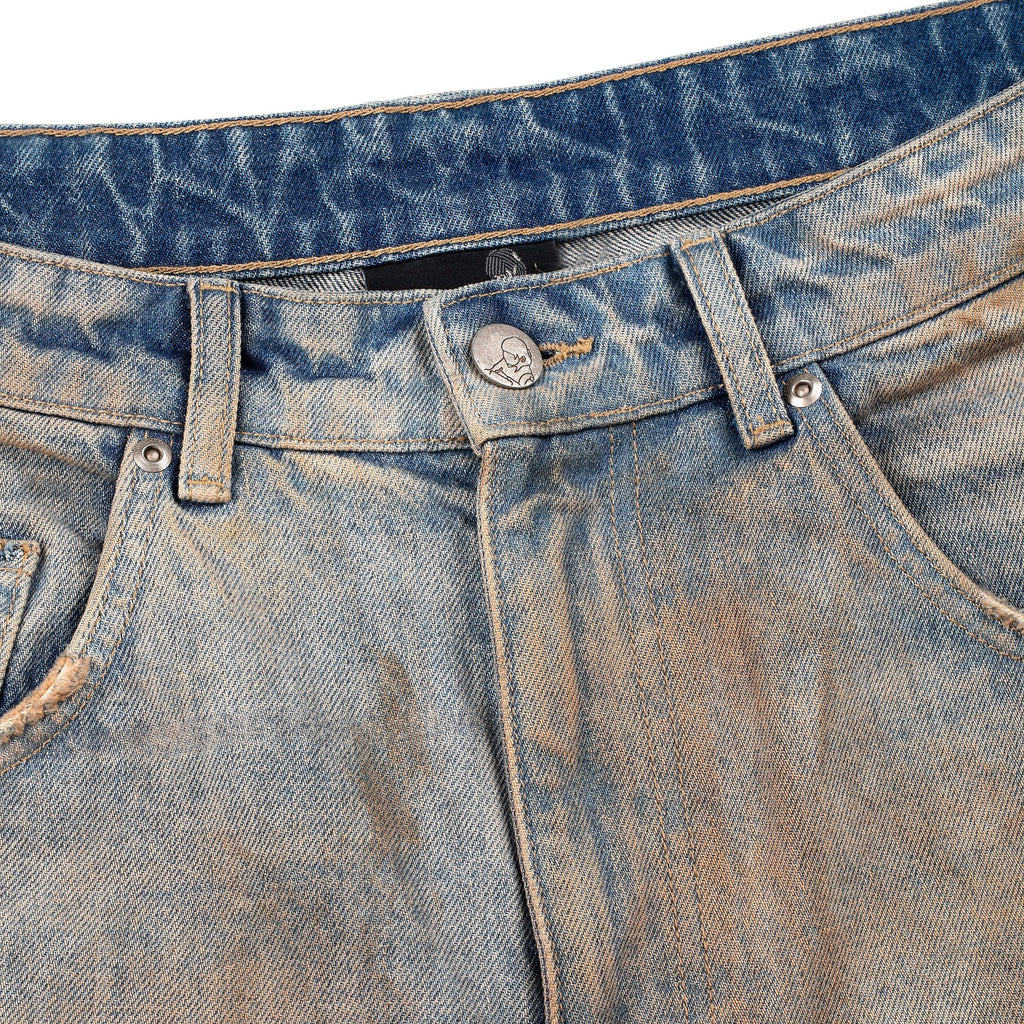 "lotus" Jorts mud wash