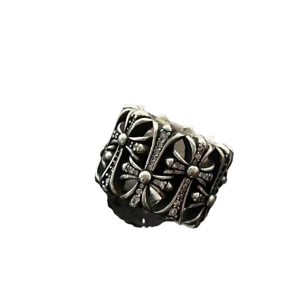 Chrome Heart Ring Vintage Medieval