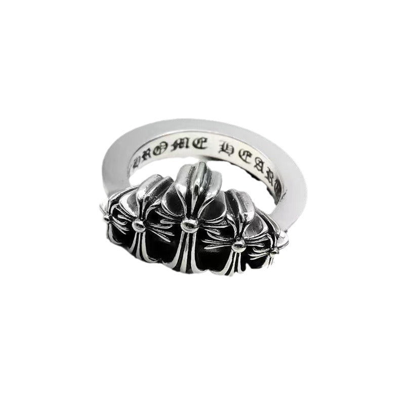 Chrome Heart Ring Crown Ring