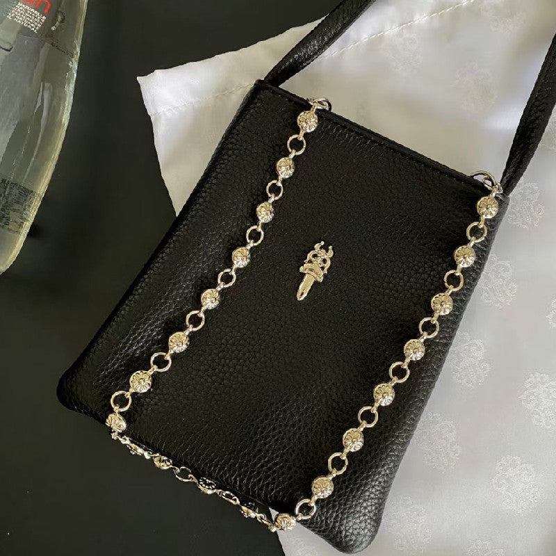 Chrome Heart Leather Chain Shoulder